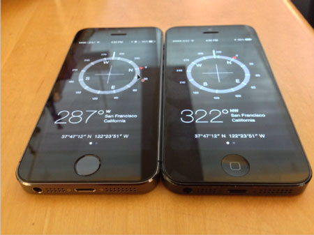 iPhone 5S bị dính lỗi với chiếc la bàn