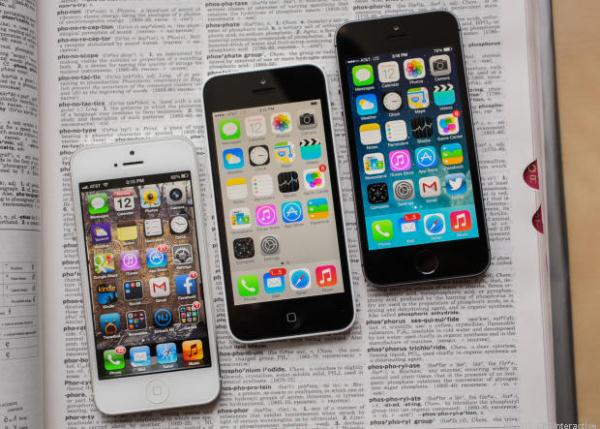 iPhone 5s đọ dáng với iPhone 5C và iPhone 5