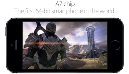 Chip A7 trên iPhone 5s dẫn đầu về công nghệ trên điện thoại di động cầm tay của Apple