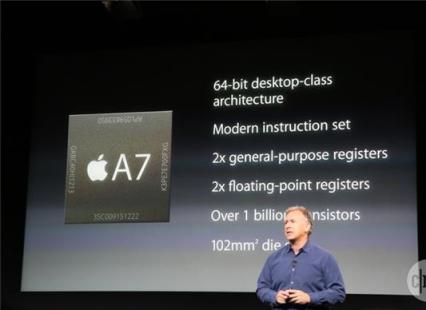 Chip A7 mới trên iPad mới sẽ góp phần thúc đẩy cuộc đua 64 bit